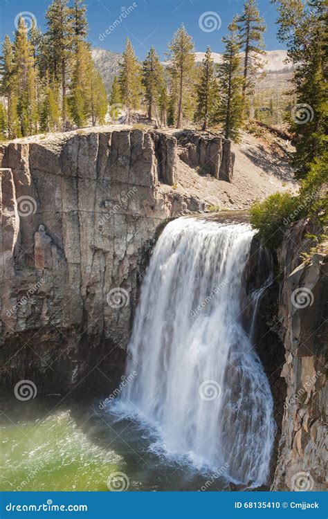 Rainbow Fall In Devils Postpile National Monument Stock Photo Image