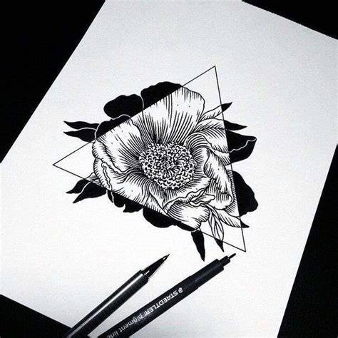 Ink Drawings Of Flowers At Explore Collection Of