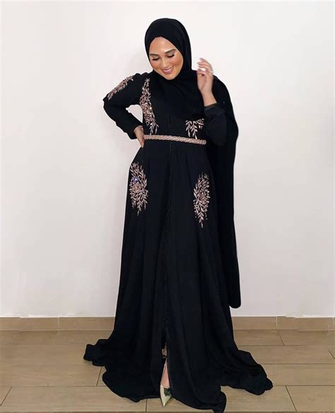 Latest Dubai Style Black Abayas Zahrah Rose Abaya Designs Modern Abaya Abaya Fashion