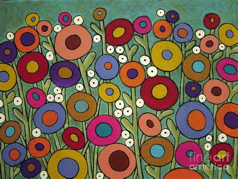 Abstract Garden Painting By Karla Gerard Fine Art America