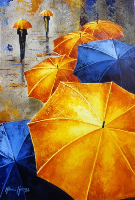 Canvas Art Painting Abstract Umbrella Painting Umbrella Art Black