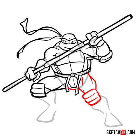 Sketching A Ninja How To Draw Donatello From Tmnt 2003