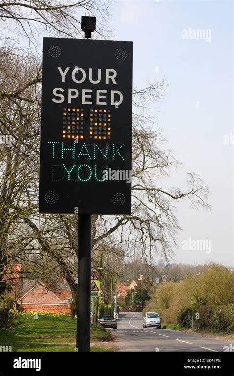 An Electronic Speed Warning Sign In The Uk Stock Photo 28982760 Alamy