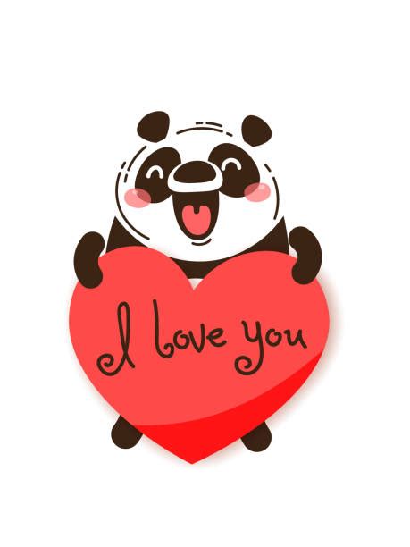 I Love You Panda Illustrations Royalty Free Vector Graphics And Clip Art