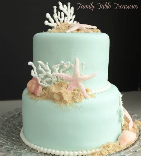 See more ideas about cupcake cakes, themed desserts, cake decorating. Beach Themed Cake - Family Table Treasures