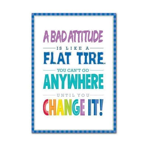 A Bad Attitude Is Inspire U Poster Inspirational Quotes For Kids
