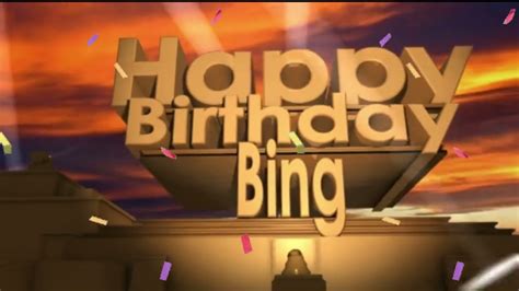 Happy Birthday Bing Youtube