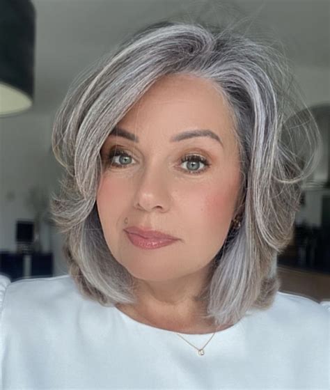 Gray Hair Cuts Grey Hair Color Short Hair Cuts Natural Gray Hair Long Gray Hair Mom
