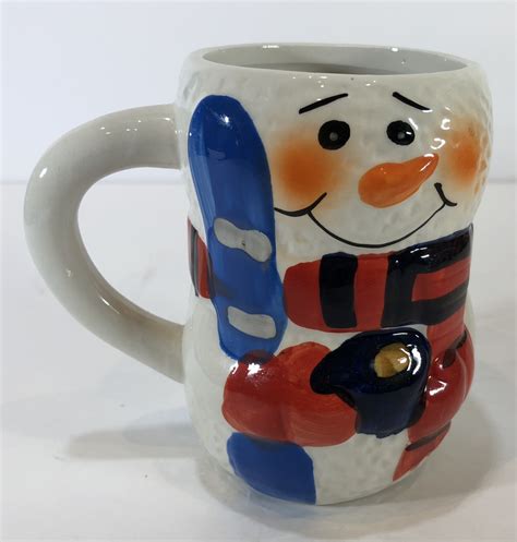 Winter Snowman Coffee Mug Cib Cup Bay Island Inc Drinkware Collection