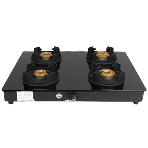 Buy Faber Onyx 4bb Bk Ci Toughened Glass Top 4 Burner Manual Gas Stove