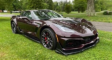 Black Rose Corvette C7 Z06 Playing Dress Up As A Zr1 Is A Pretty One