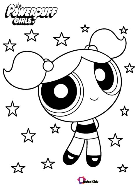 Bubbles Powerpuff Coloring Page