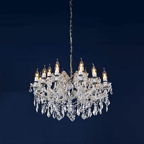 Chrome Crystal 18 Light Chandelier French Lighting French Crystal
