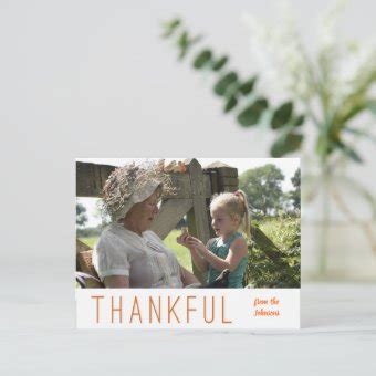 Thanksgiving Photocard Upload Your Own Photo Postcard Zazzle