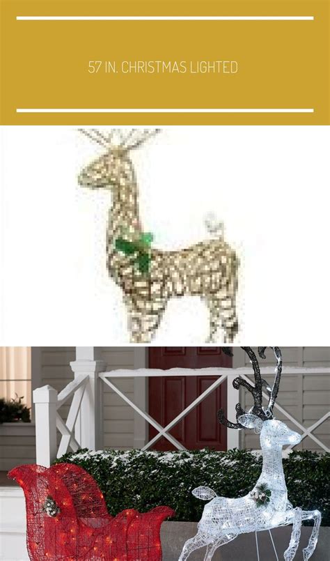 Acrylic standing reindeer deer outdoor christmas decoration led lights 120cm. 57 In Christmas Lighted Standing Grapevine Reindeer ...