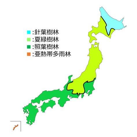 日本のバイオーム 南北と標高で分けて考えよう Biology Tips 高校生物のワンポイント解説