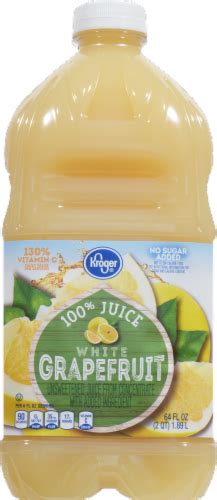 Kroger® 100 White Grapefruit Juice 64 Fl Oz Fred Meyer