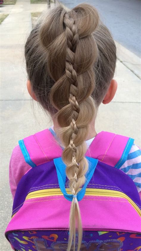 Four strand braid four strand braids plaits plait braid. Four strand braid with braid ponytail | Braided ponytail, Four strand braids, Hair styles