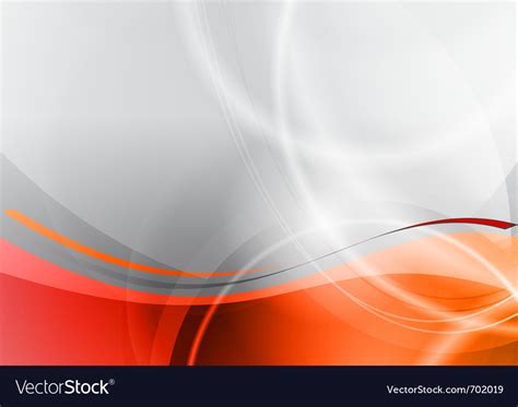 Orange And Grey Wave Abstract Background Vector Image