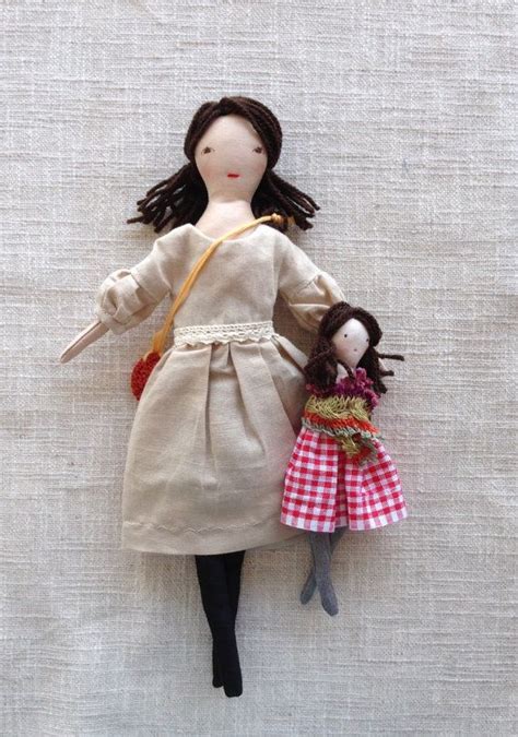 Fabric Dolldress Up Doll Mom Daughter Dolls Doll Set Play Etsy Doll