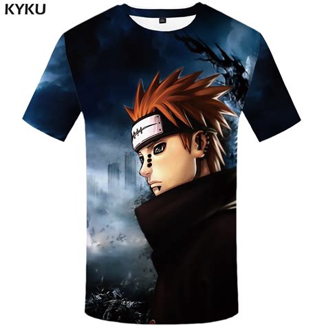 Kyku Naruto T Shirt Men Anime Clothes City Character