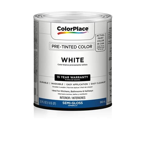 Colorplace Interior Semi Gloss Paint White 5 Gallon