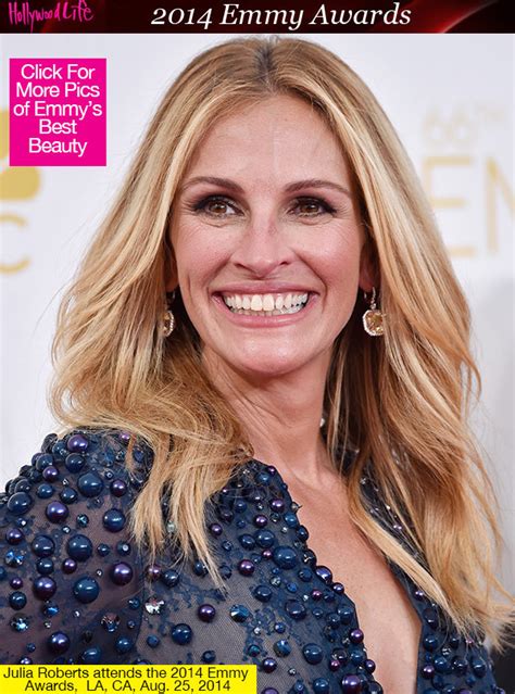 [photos] julia roberts emmy awards hair and makeup — natural beauty hollywood life