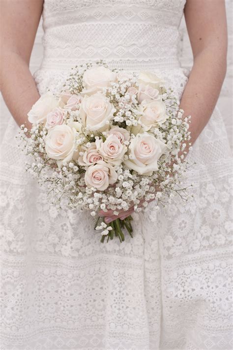 Blush And Babies Breath Bridal Bouquet By Kmd Collections Babys Breath