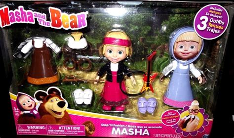 Masha And The Bear Snap ‘n Fashion Masha Doll New 1915928364