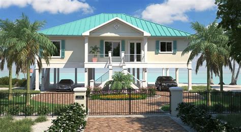 Models in this collection are often tailored to a sloping lot and many include an attached garage. Clearview 2400P-2 2400 sq ft on piers : Beach House Plans by Beach Cat Homes | HOME - COAST ...