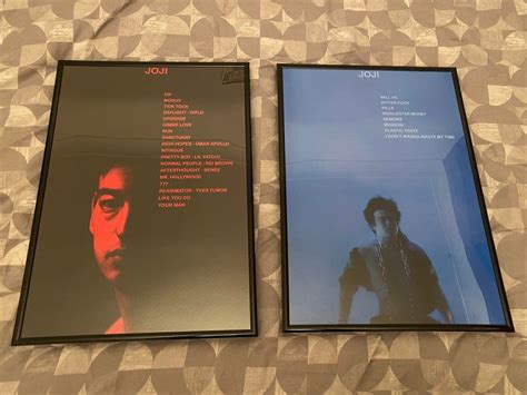 Joji Nectar And In Tounge Posters With Tracklists ️ Pinkomega Love Me