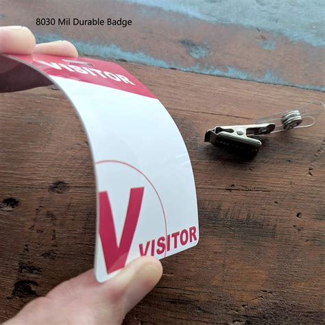 By Specialist Id Reusable And Re Writable Heavy Duty Visitor Badges With