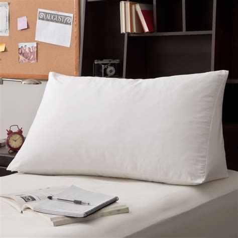 Shop White Goose Down And Feather Reading Wedge Pillow Overstock
