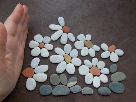 60 Smooth Flat Rock Pebbles For Pebble Art And Crafts Etsy Pebble