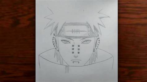 Anime Drawing How To Draw Pain From Naruto Pain Drawing Step By