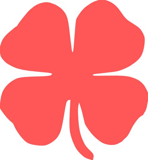 Image result for red+four+leaf+clover+clipart+images