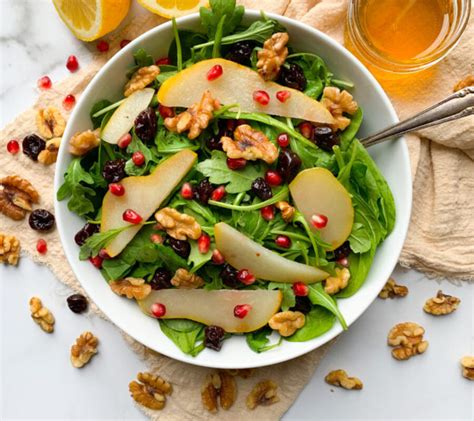 Arugula And Pear Salad Organically Addison