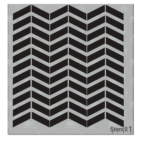 Stencil1 Chevron Small Repeat Pattern Stencil S1pas37s The Home Depot