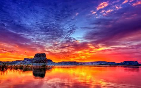 Sunset At The Lake Wallpapers Wallpaper Cave