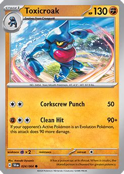 Toxicroak Ex Scarlet Violet Tcg Card Database