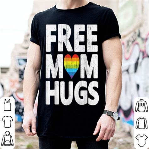 Free Mom Hugs Free Mom Hugs Rainbow Gay Pride Shirt Hoodie Sweater