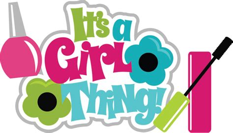Its A Girl Thing Svg Scrapbook Title Make Up Svg Files Girl Svg Cut