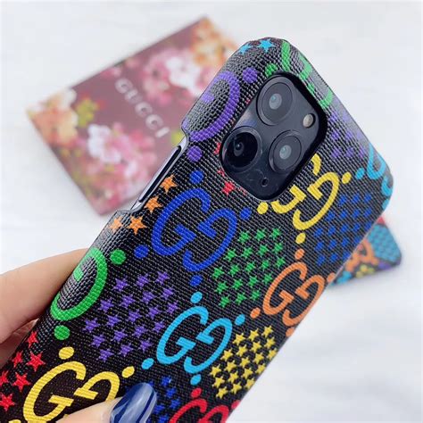 Gucci Iphone 11 Pro Leather Case Gg With Box