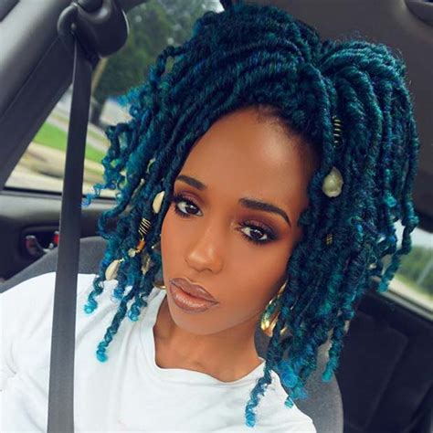 This style is achieved by using hair with a wavy texture to braid or twist your natural hair, leaving a loose piece at the end of each. 43 Ways to Pull Off Goddess Faux Locs | Page 2 of 4 | StayGlam