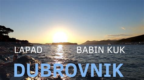 Dubrovnik Lapad Babin Kuk Croatia YouTube