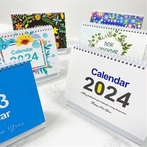 2024 Small Desk Calendar Standing Jan 2024 Dec 2024 Flip St