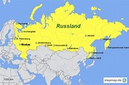 Russland Karte - Russland Hauptstadt Karte - Die karte ist in vielen ...