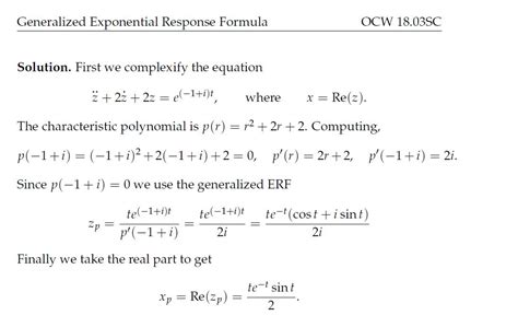 Resuelta Differential Equations Fórmula General De