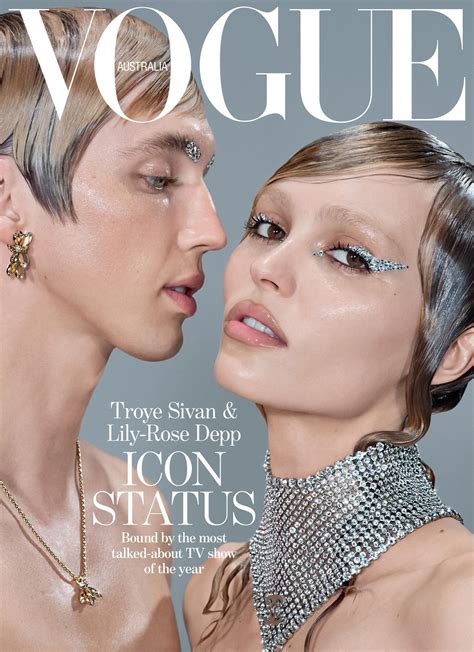 Lily Rose Depp And Troye Sivan Cover Vogue Australia July 2023 By Daniel Jackson Fashionotography
