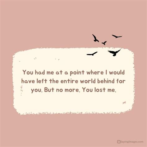 25 Hard Hitting You Lost Me Quotes